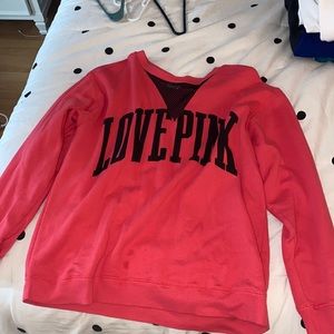 Vs Pink Crewneck Sweatshirt